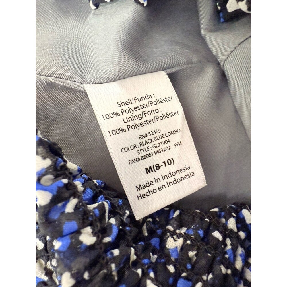 George Stretch Skirt Womens Size M (8-10) Black Elastic Waist Pull On Flare - Picture 9 of 9